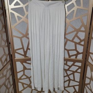 NWOT LUXYUSA White Wide Leg Satin Pants